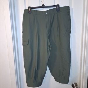Schoffel Olive Green Cargo Outdoor Capri Pants